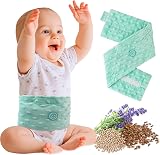 comfheat Baby Heating Pad Colic Belt Flaxseed Tummy Wrap Green