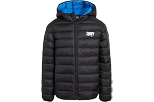 DKNY Boys Jacket – Midweight Insulated Quilted Outerwear Parka Puffer Coat – Water Resistant Boys Winter Hooded Jacket (8-20)