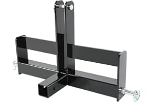 TackView 3-Point Quick Hitch w/ 2" Receiver, Cat-1 Tractor Drawbar Adapter & Suitcase Weight Bracket