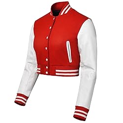 Cropped Varsity Jacket Women - Premium Quality