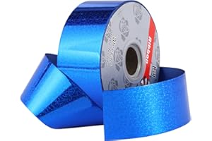 TIADYBOW 2inch x 100yards Waterproof Ribbon,Blue Curling Ribbon for Gifts Package Wrapping,Bows, Crafting, Wedding.