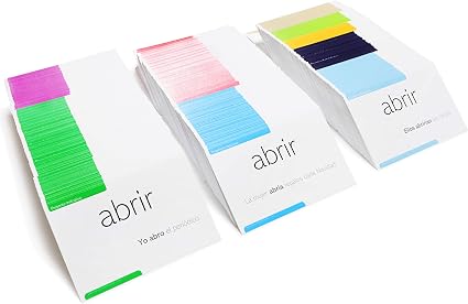 Amazon Com 800 Spanish Conjugation Flash Cards 200 Verbs With Full Examples In Both Spanish And English And 9 Different Tenses Toys Games