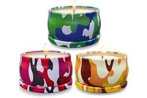 AUBINKENNY Outdoor Indoor Lemon Grass Candles, 3 Packs of 2.5 Ounces, Burn Emergency Candles for up to 10 Hours, Baby Shower Prizes