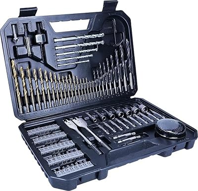 103tlg. Bohrer- und Bit Set V-Line Titanium Box (für Holz, Stein und Metall, Zubehör Bohr- und Schraubwerkzeuge)