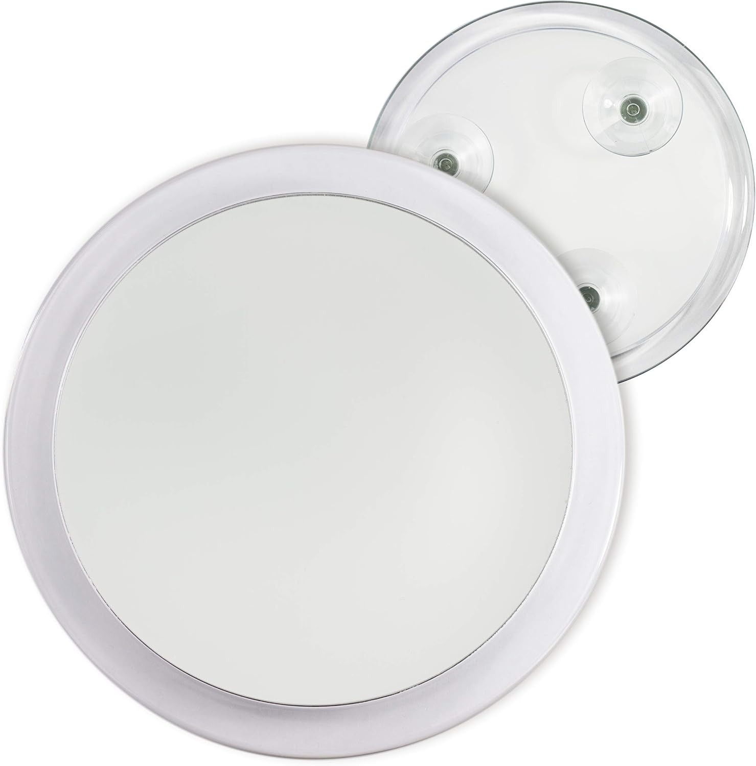 Fantasia Premium 15cm Round Acrylic Makeup Mirror - 5x Magnification, Suction Cup Mount for Bathroom & On-the-Go - Image 4