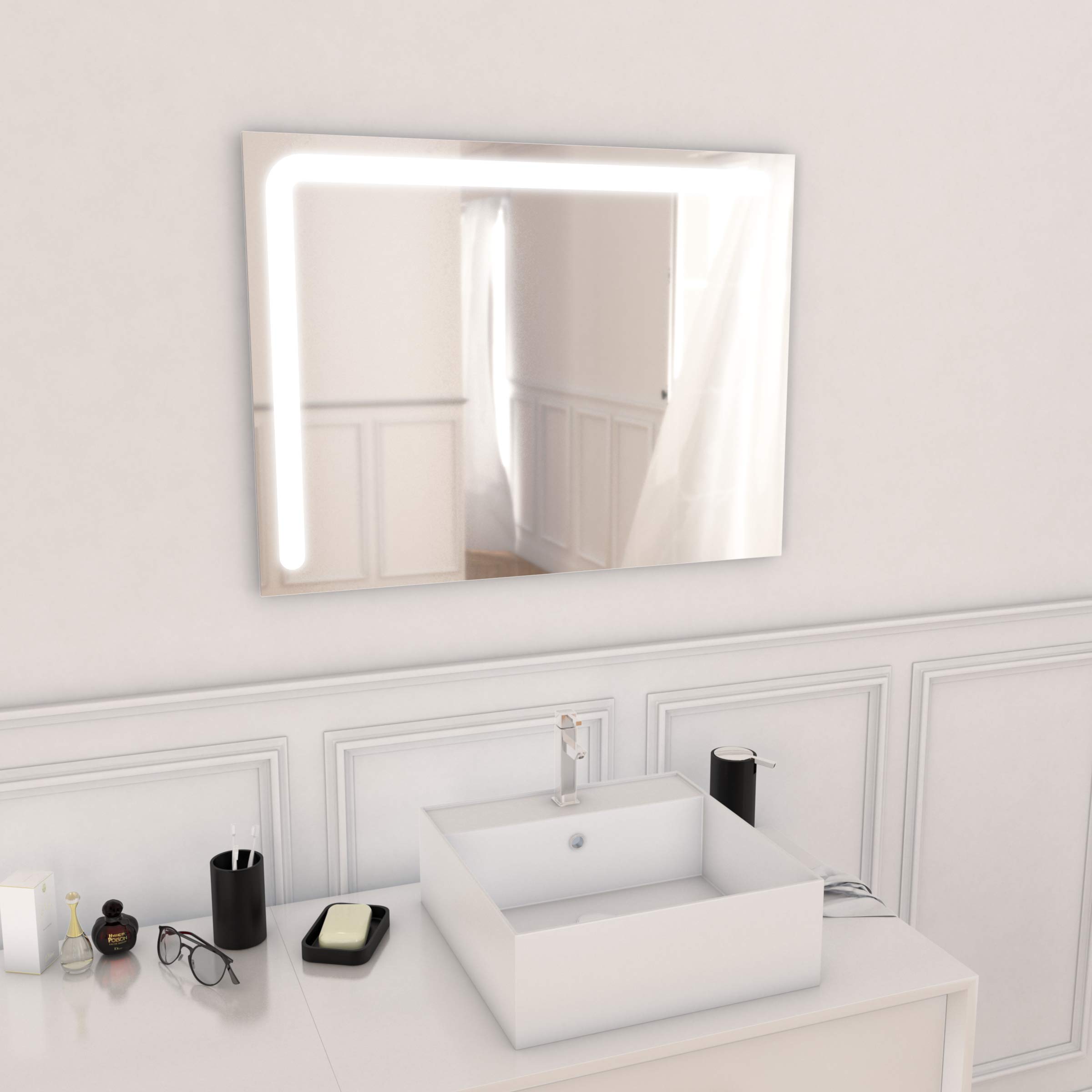 AURLANE LAV390 Multi Coloured Bathroom Mirror