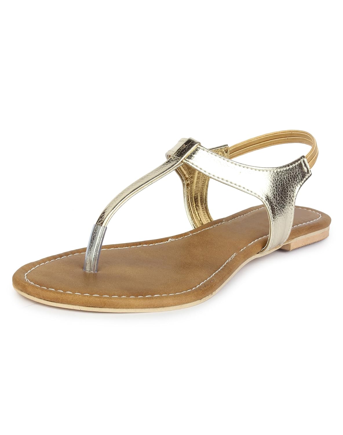 do bhai sandal-virus metalic flat sandals for women
