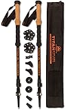 Carbon Fiber Trekking Poles collapsible Lightweight Hiking Stick | Premium Trekking Pole Walking Sticks for Women & Hiking Poles for Men