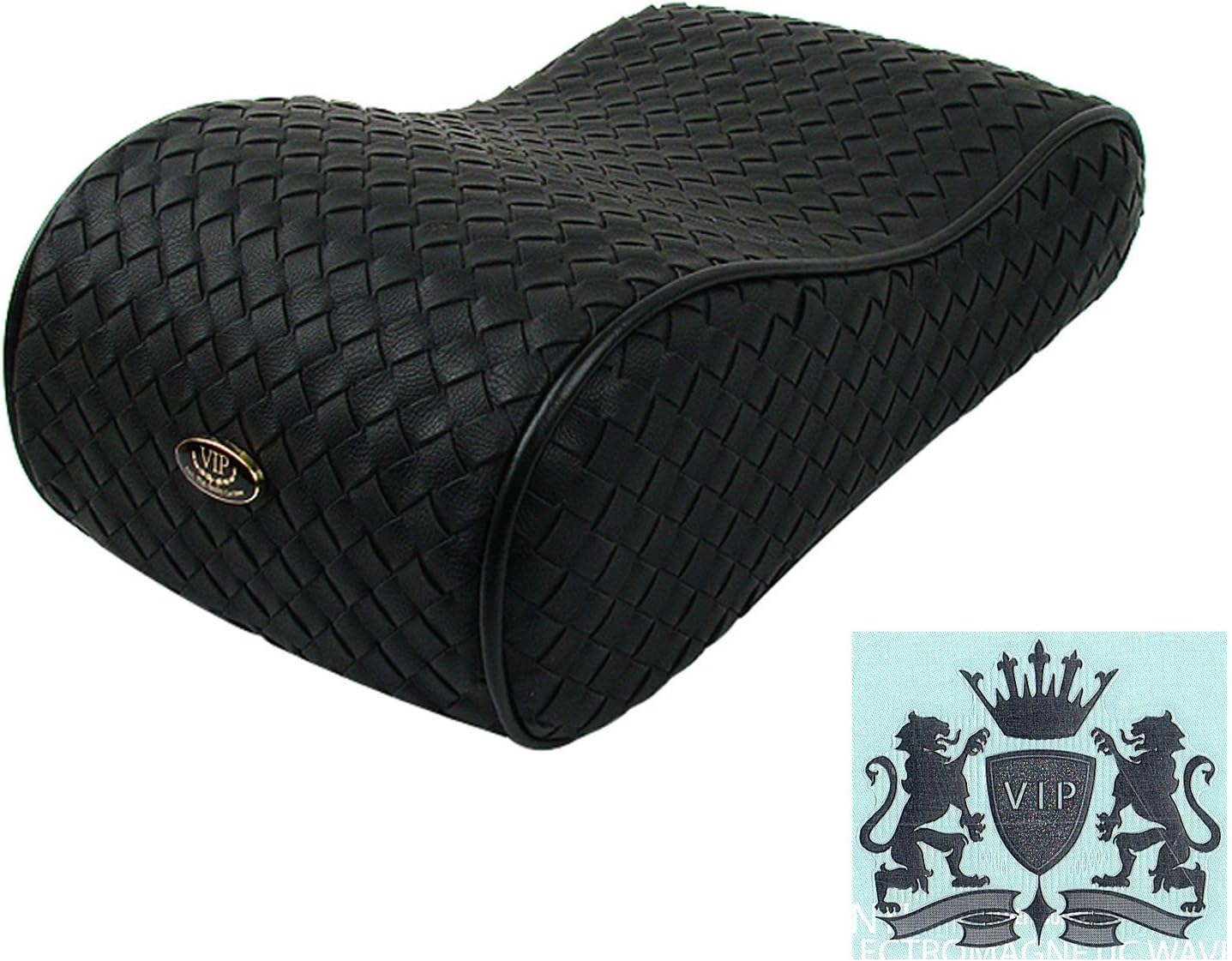 VIP Hand-Made Black Art Leather Memory-Form Cushion Series (Arm Cushion)