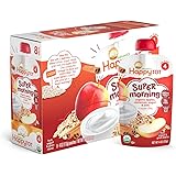 Happy Tot Organics Super Morning, Apple Cinnamon, Yogurt, & Oats + Super Chia, 4 oz (Pack of 8)