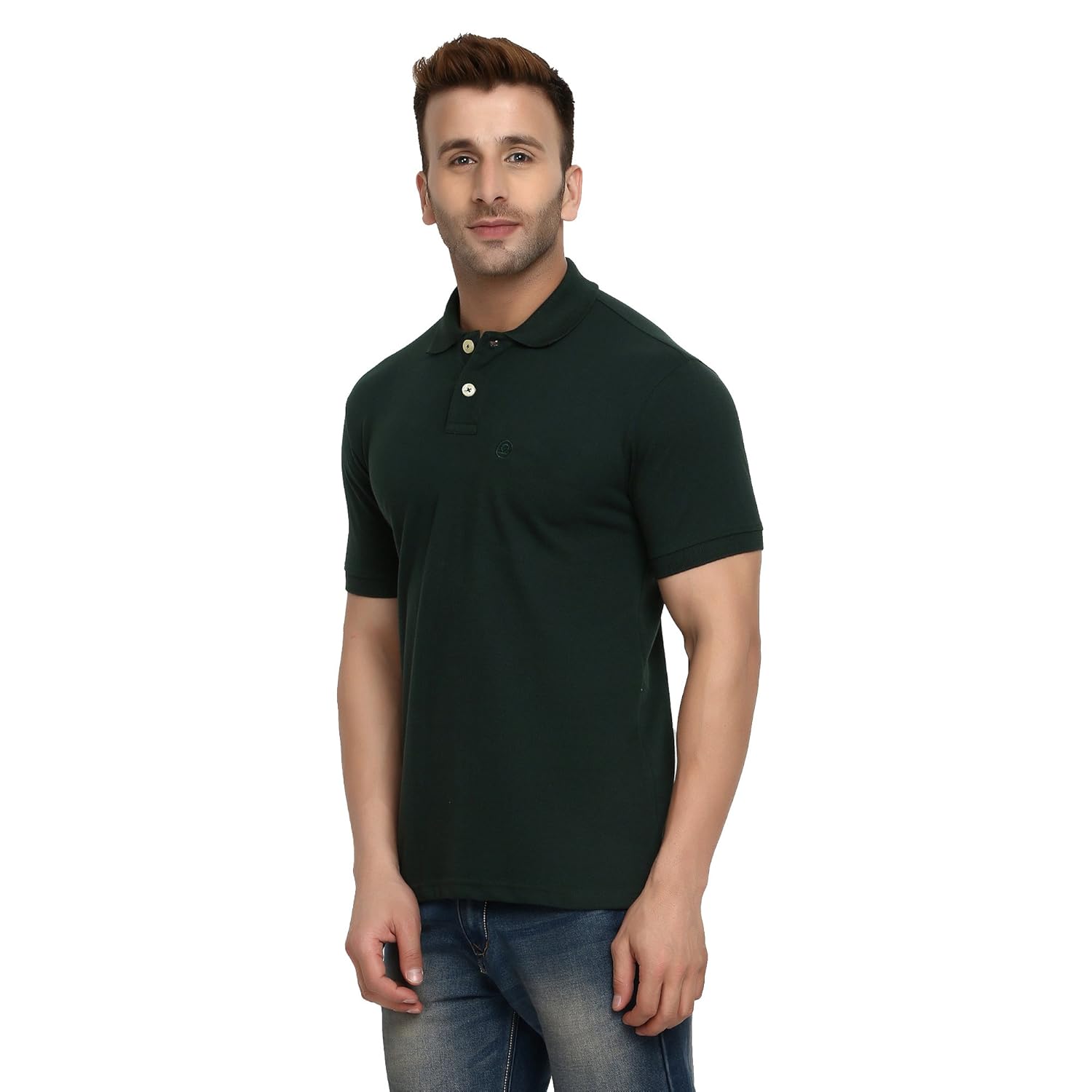 chkokko men's polycotton half sleeve polo t-shirt