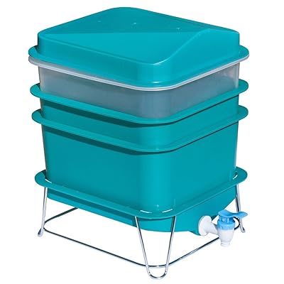 4-Tray Worm Factory Farm Compost Small Compact Bin Set