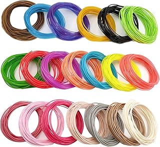 MONOJOY 3D Stift 3D Stift Filament Geschenkkarton 20 Farben 3d Druck 1.75mm Filament PLA mit Verschiedene Farben für 3D Drucker Stift je 10M insgesamt 200M, Kompatibel mit allen gängigen 3D Druckstift