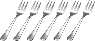 GRÄWE® 6 x Kuchengabel Edelstahl, Serie Würzburg