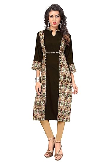 Navabi Export Womens Rayon Fabrics A-Line Kurta (VF-KU-134)