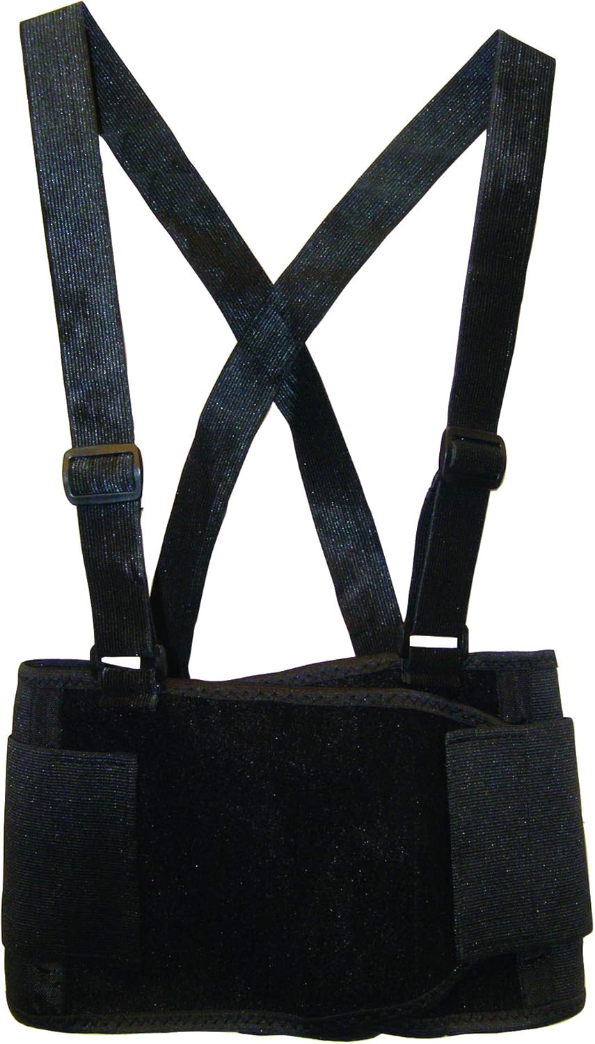 SAS Safety 7162 32-38 Inch Deluxe Back Support Belt, Medium - Contractor Belt - 