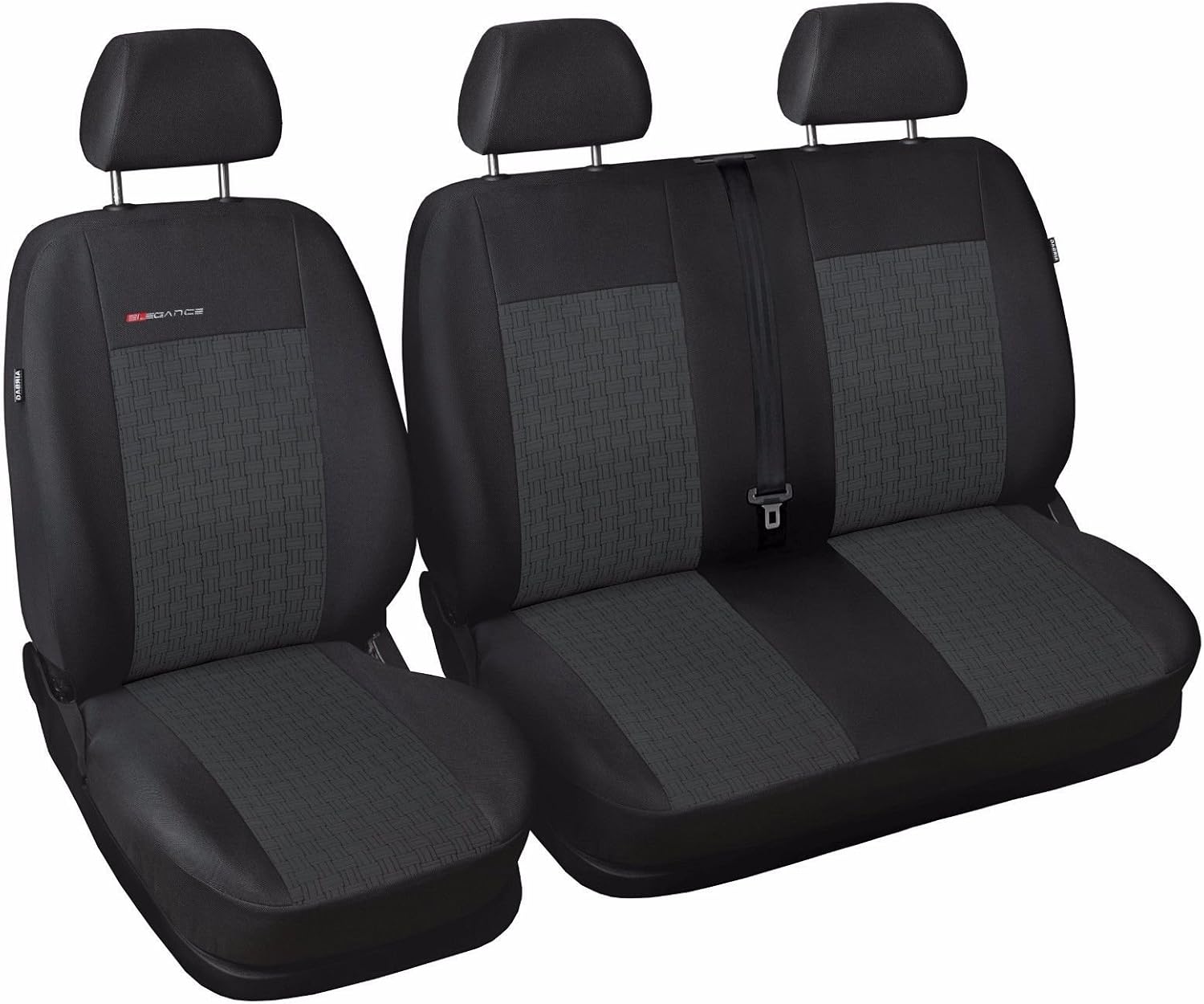 DKMOTO DK655P1 Tailored Van Seat Covers for Peugeot Expert Citroen Dispatch , Toyota Proace 2016 - onwards