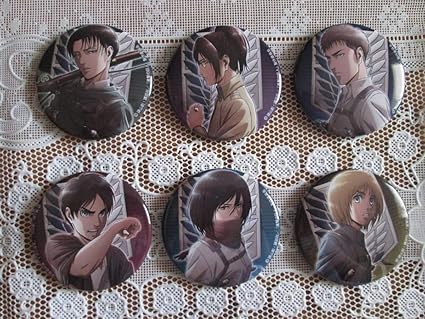 Amazon Co Jp 進撃の巨人 キャラバッジ コレクション 全６種