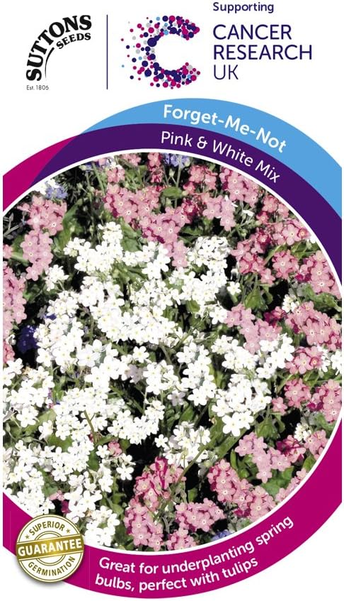 Suttons Seeds"Pink and White Mix" Myosotis Seeds