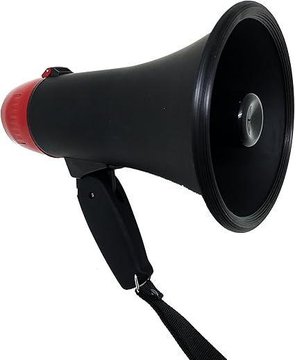 Amazon Co Jp Amazon Co Jp限定 ハンディメガホン 拡声器 10w マットブラック Ax 10wb イーアンドケー 楽器