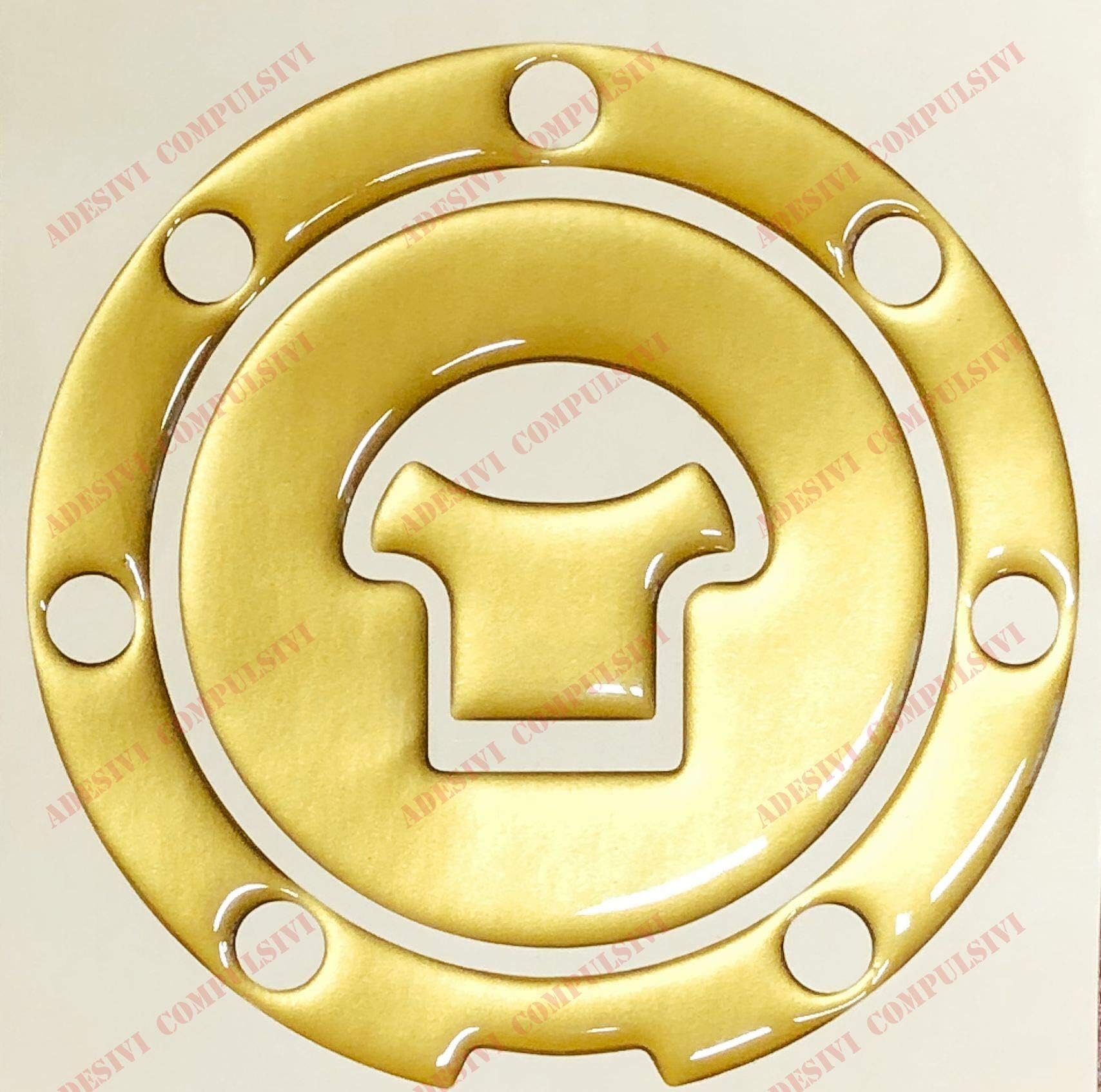 HONDA Logo Decal Emblem 3D Effect Resin Sticker Color: Gold For tank cap