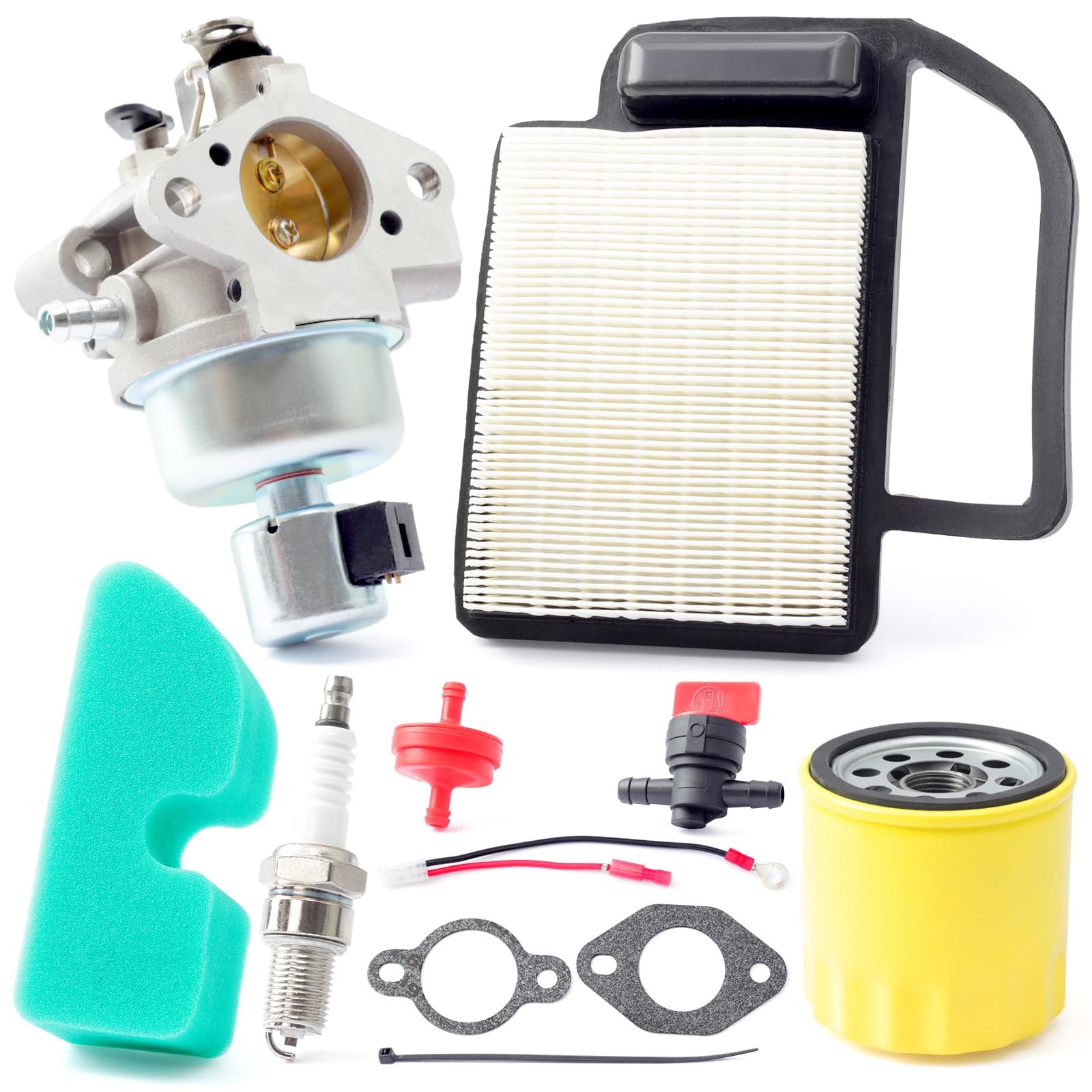 Photo 1 of 13WV78KS011 Carburetor Kit Replacement for Troy Bilt Bronco 42'' Riding Lawn Mower with 22Hp SV470 SV530 Engines for Kohler Command Pro, Replace 13WX79KT011 13AV60KG211 13BX60TG766 13AX60KH011