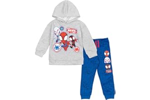 Marvel Spidey and His Amazing Friends Fleece Pullover Hoodie and Pants Outfit Set Toddler to Little Kid Sizes (2T - 7-8)