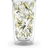 Tervis Kelly Ventura Christmas Holiday Gold-N-Greenery Made in USA Double Walled Insulated Tumbler Travel Cup Keeps Drinks Cold & Hot, 16oz, Gold-N-Greenery