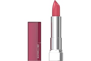Maybelline Color Sensational Lipstick, Lip Makeup, Cream Finish, Hydrating Lipstick, Pink Wink, Coral Pink ,1 Count