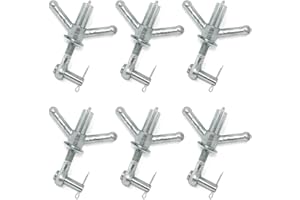 Gloxco Greasable Wingnut Assembly for Manways, 5/8" Eye Bolt, 5-1/2" Long, Pack of 6 (WNA-1010-0002-B)