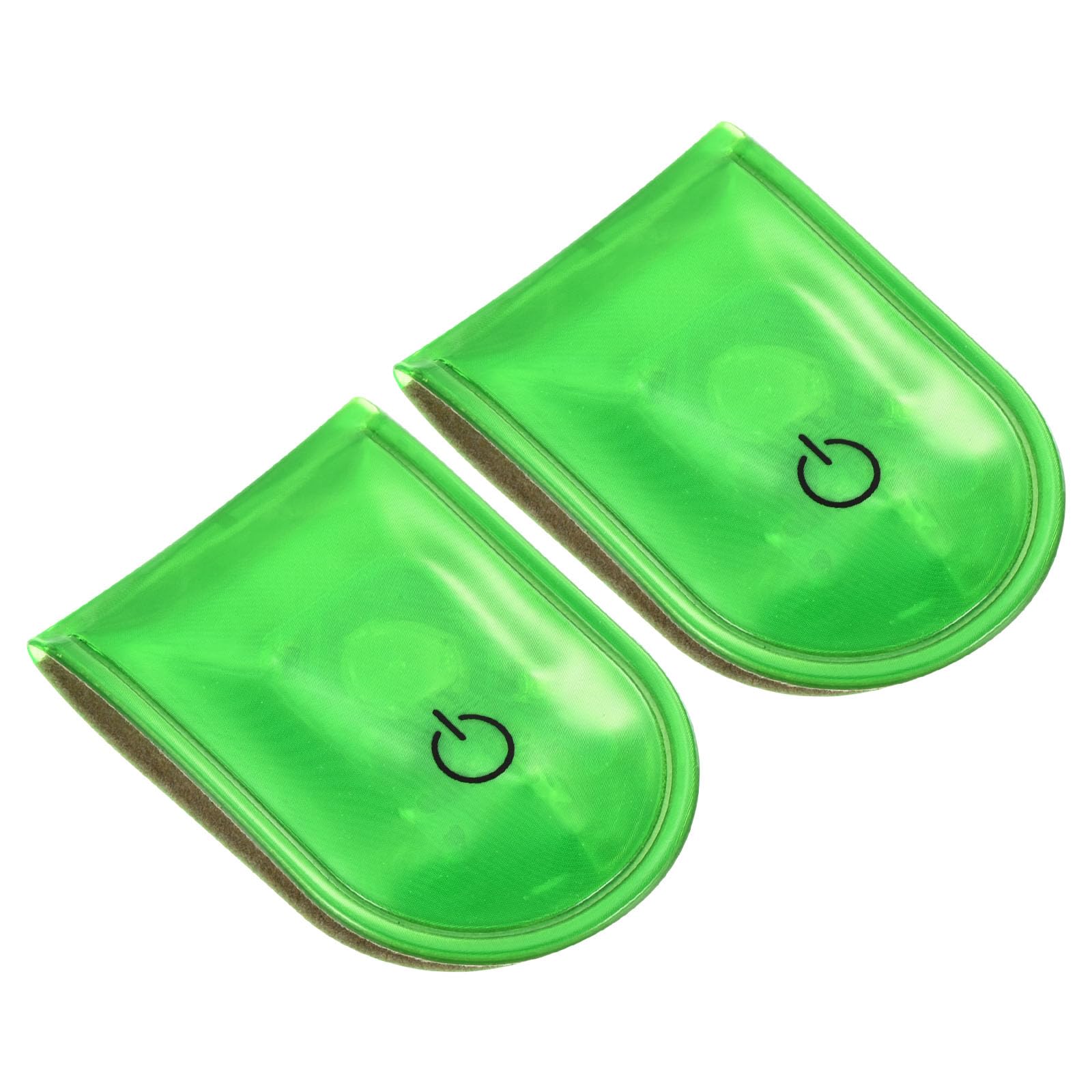 PATIKIL LED Flashlight, 2 Pack Night Shift Hands Free Clip-on Flashlights Night Safety Running Light for Running, Walking, Sports, Outdoor Emergency, Green