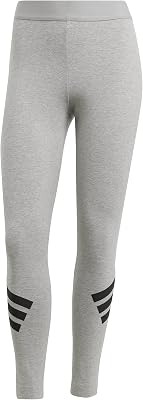 Damen FUTURE ICONS THREE STRIPES LEGGING, medium grey heather, XL