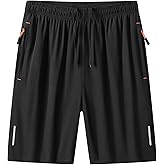 Anuoli Mens Athletic Running Shorts,5 inch Quick Dry Lightweight Two Packets Gym Workout Basketball Hiking Golf Casual Short