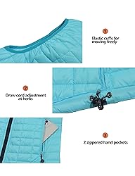 Little Donkey Andy Women's Puffer Vest, Lightweight