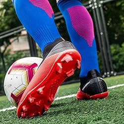 HESBITEUL Youth Soccer Shoes for Boys Girls Youth
