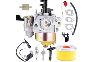 LEIMO KPARTS GX160 GX200 Carburetor with 17210-ZE1-517 Air Filter Tune Up Kit for Honda GX120 GX140 GX 160 GX168 GX200 5HP 5.5HP 6.5HP Engine
