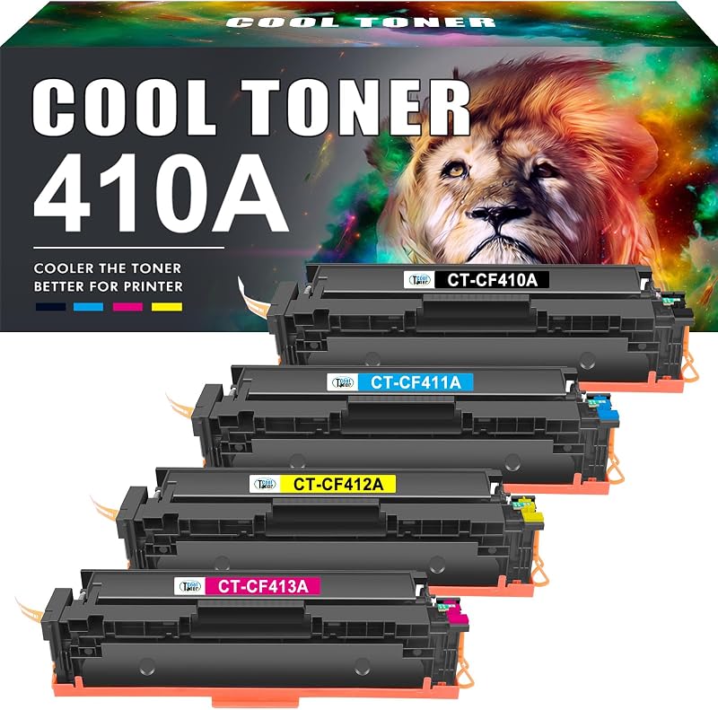 Cool Toner 4Pack 410A CF410A CF411A CF412A CF413A for HP Color LaserJet Pro MFP