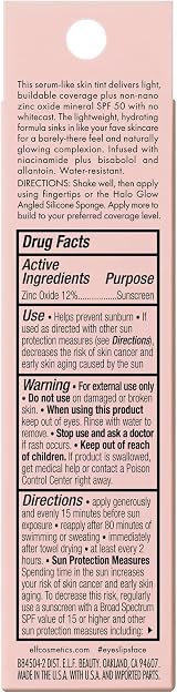 e.l.f. Halo Glow Skin Tint SPF 50 Light Medium Warm 7 Medium Warm view 2