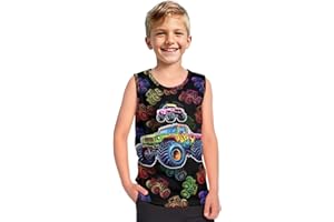 XXQGOMG Casual Vest Top for Baby Toddler Little Kids Boys Crew Neck Elastic Easy On/Off
