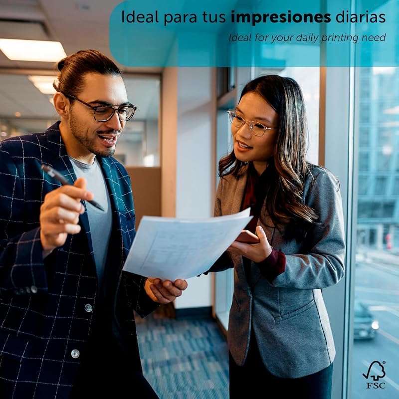 - Folios A4 120gr 50 hojas, Papel Multiusos para Impresora, Folios Impresoras Laser y de Inyección, Fotocopiadora, Fax, Para uso Oficina, Material Escolar, Paquete Hojas (50 hojas,120gr)