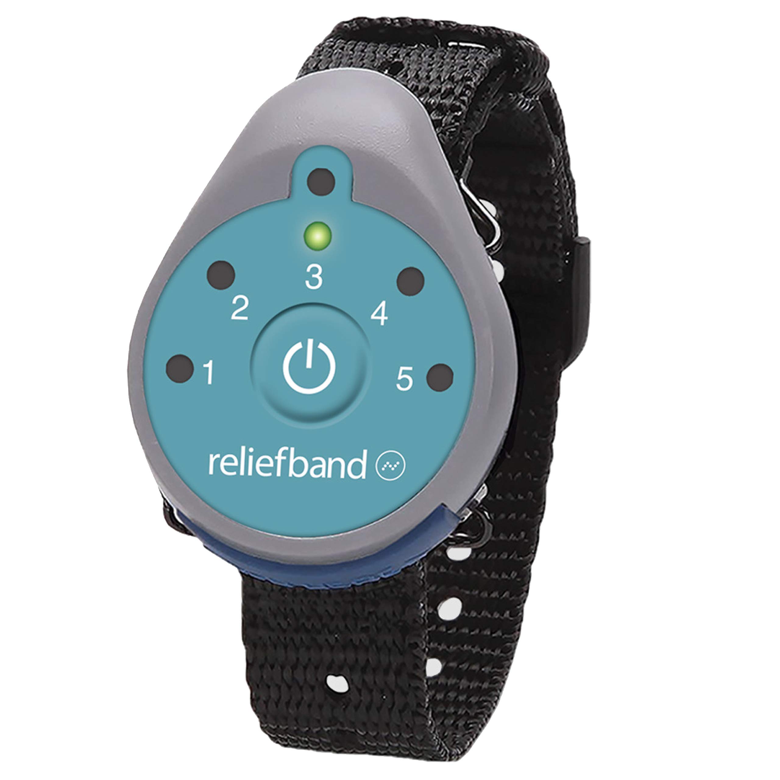 Reliefband Classic Nausea Relief Wristband-No Side Effects, Non-Drowsy Relief Band for Migraine, Anxiexty, Hangovers & Motion Sickness (Battery Replaceable, Teal)