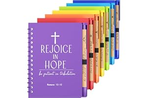 INSADA 28 Sets of Multicolored Christian Prayer Journals in Bulk small notepad 5.43” x 4.33” Spiral Notebooks with Matching Pens - mothers day Gifts for Women,Church Members & Bible Study Groups