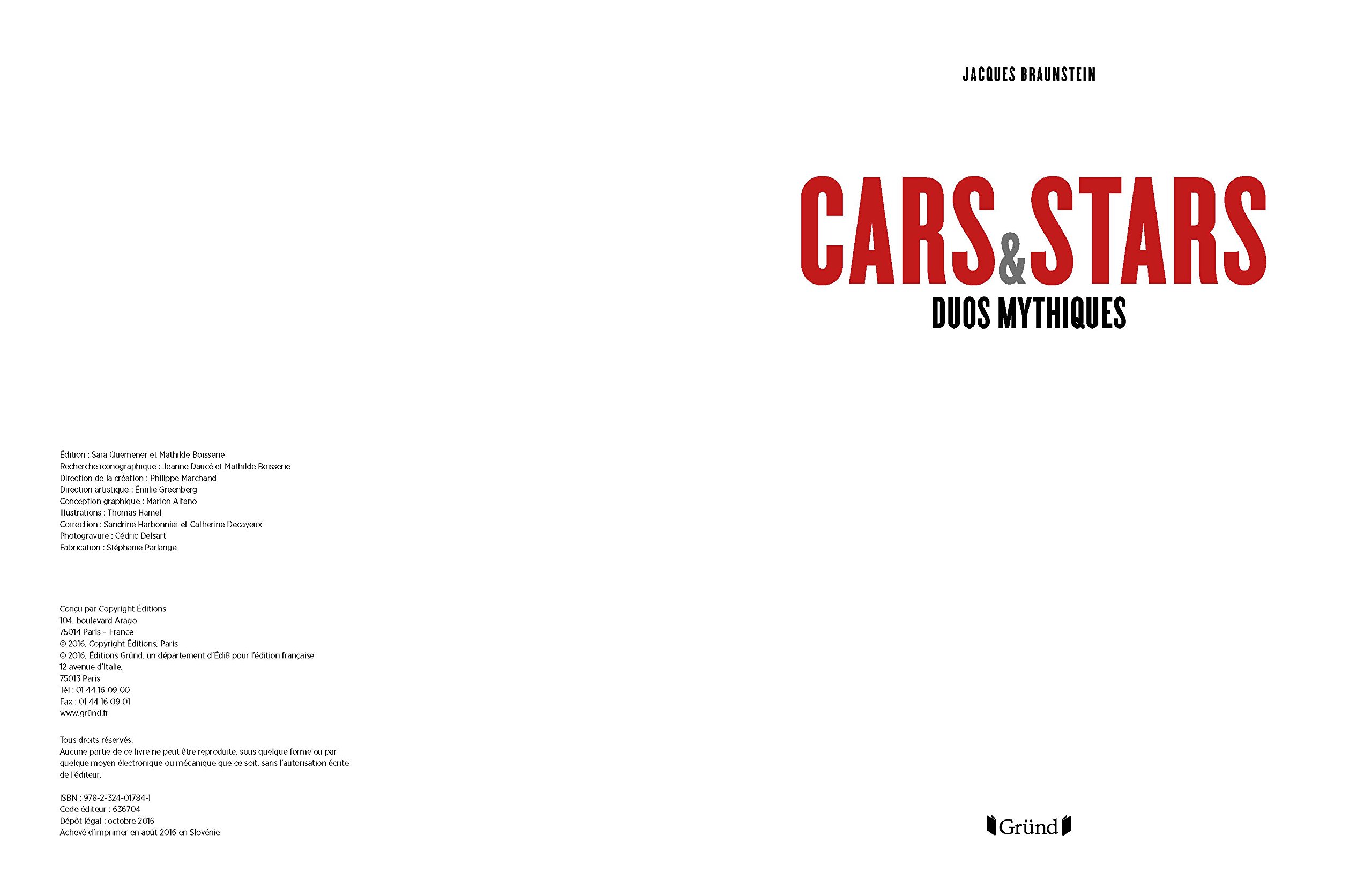 Stars And Cars Braunstein Jacques 9781781316764 Books Amazon Ca