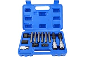 8MILELAKE 13pcs Alternator Pulley Service Tool Compatible for Mercedes Benz BMW Bosch