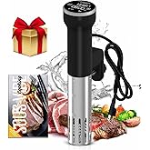 CATTLEMAN CUISINE Sous Vide Cooker WiFi, 1000W, IPX7 Waterproof, Immersion Circulator for Sous-Vide, Suvee Cooker, Sous Vide Machine with Cookbook, Precision Temperature & Timer, Noise-free