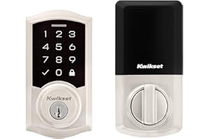 Kwikset SmartCode 270 Keyless Entry Electronic Touchpad Deadbolt Door Lock with Auto-Lock, Custom User Codes, Advanced Security in Satin Nickel Traditional