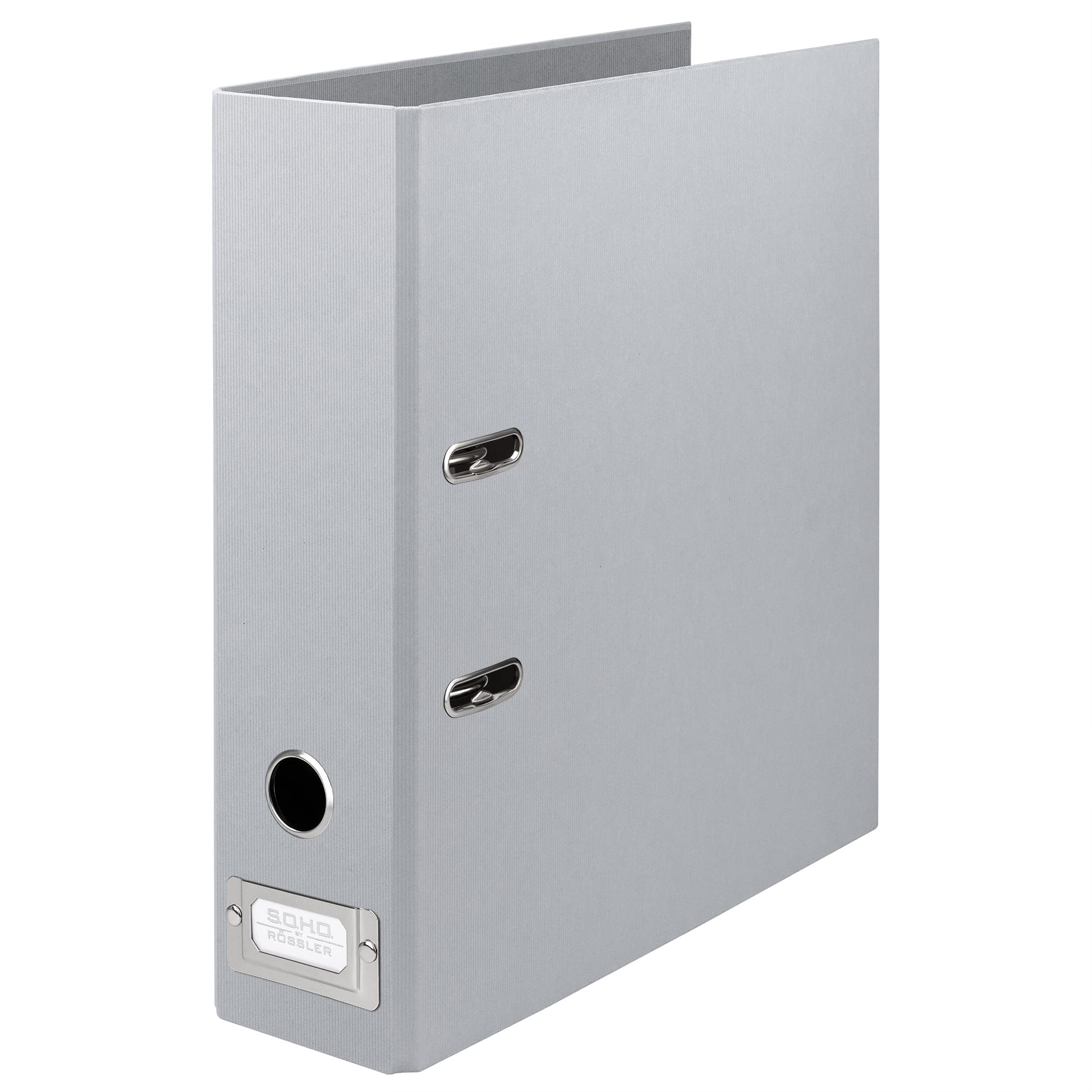 Rössler Papier 1317452178 - S.O.H.O. Map DIN A4 met insteeklabel, rugbreedte 80 mm, steen, 1 stuk