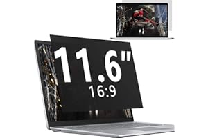 DABERNUR Privacy Screen Filter Compatible with 11.6 Inch 16:9 Widescreen Display - Monitor, Desktop PC, Computer, Anti Spy/Easy Installation/Anti Glare/Blocking Blue Light