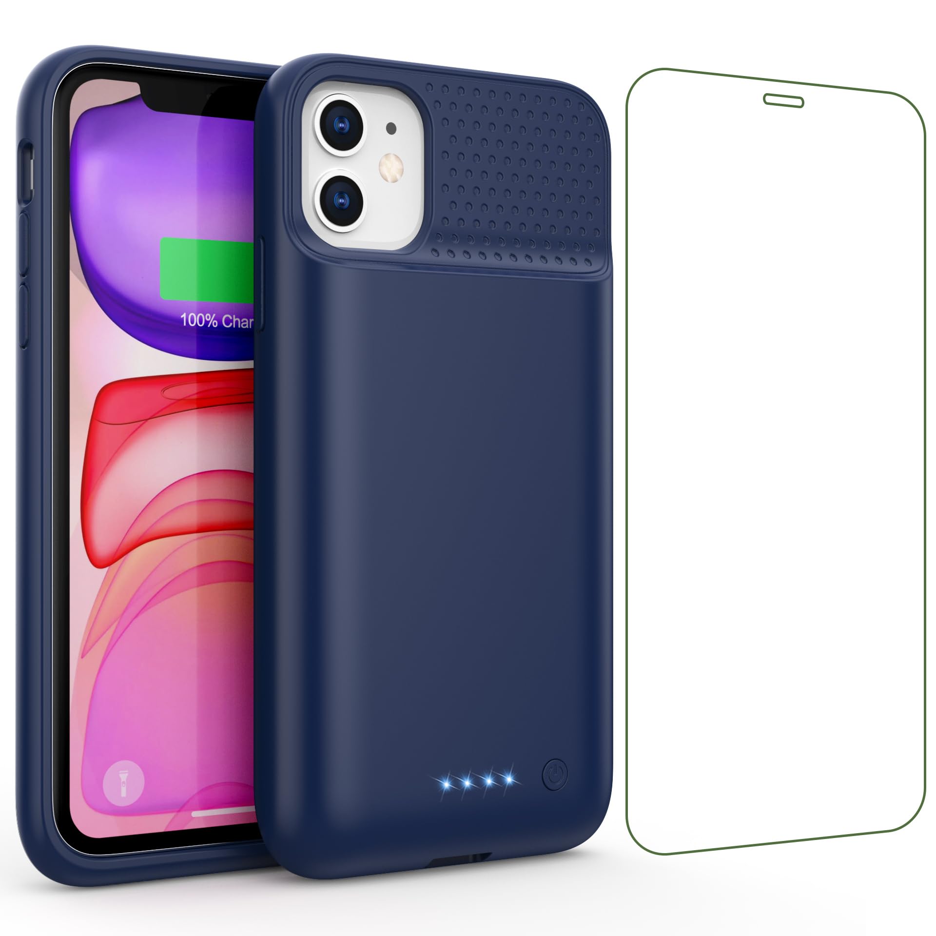 QTshine Battery Case for iPhone 11/XR, 2024