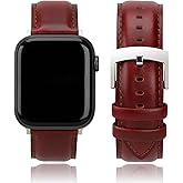 CORROPELLE Leather Watch Bands Compatible with Apple Watch 49mm 46mm 45mm 44mm 42mm 41mm 40mm 38mm, Elegant Top Grain Leather Replacement Strap for iWatch Series 11 10 9 8 7 6 5 4 3 2 1 SE/Ultra 3 2 1